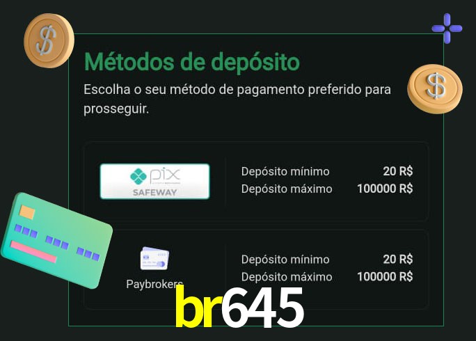 O cassino br645 oferece uma grande variedade de métodos de pagamento